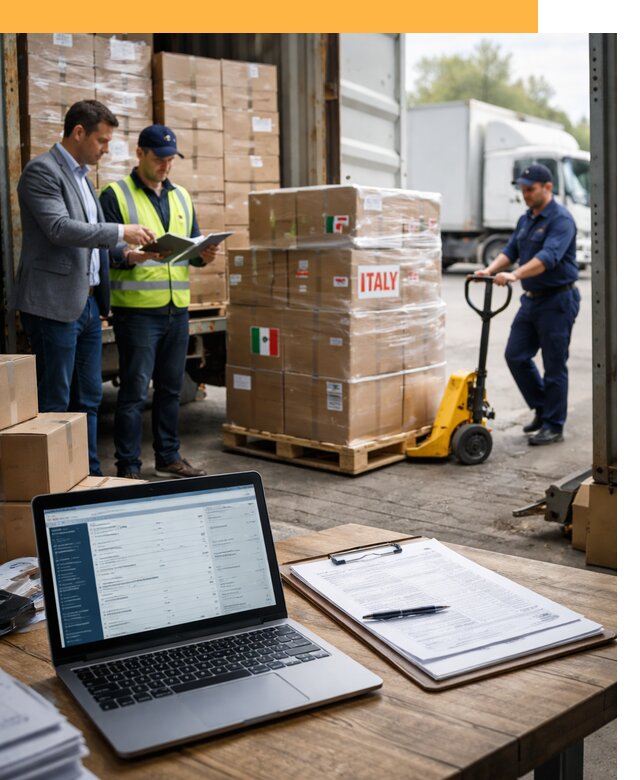 Доставка грузов из Италии: морские и авиаперевозки от 18711