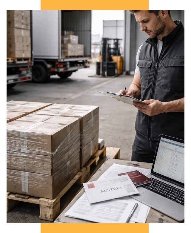 Доставка в Австрию от 67568 р. Логистика и экспорт СетСервис-Лсн