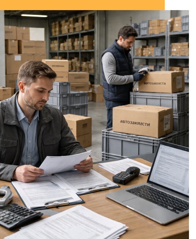 Таможенное оформление автозапчастей по выгодным тарифам от 8836